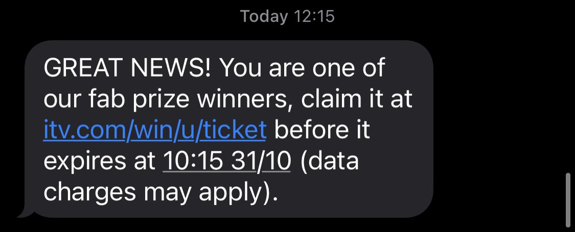 kimborose_92's tweet photo. Imagine receiving this thinking you’ve won big and realising it’s just the pound you won weeks ago that you haven’t cashed out yet 😩 heartbroken. Thanks for the false hope @ITV 💔 #ITV #ITVwin https://t.co/K2iH10Nj9J