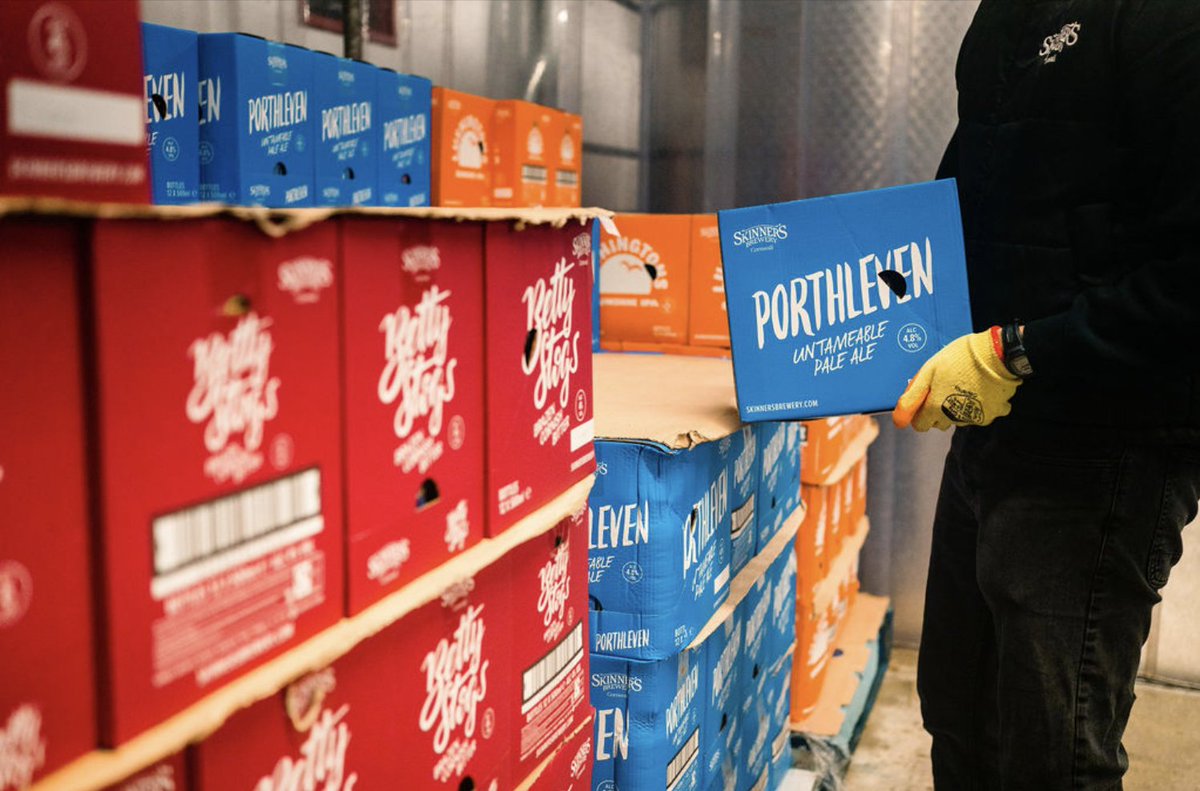 Skinnersbrewery's tweet photo. We’re not condoning stockpiling, but Sales and Marketing Manager Stu’s garage is looking pretty good right now…
20% off cases and polypins, while stocks last!
#skinnersbrewery #porthleven #bettystogs #lushingtons #beeroffers #buybeeronline https://t.co/4tMFbZzj9A