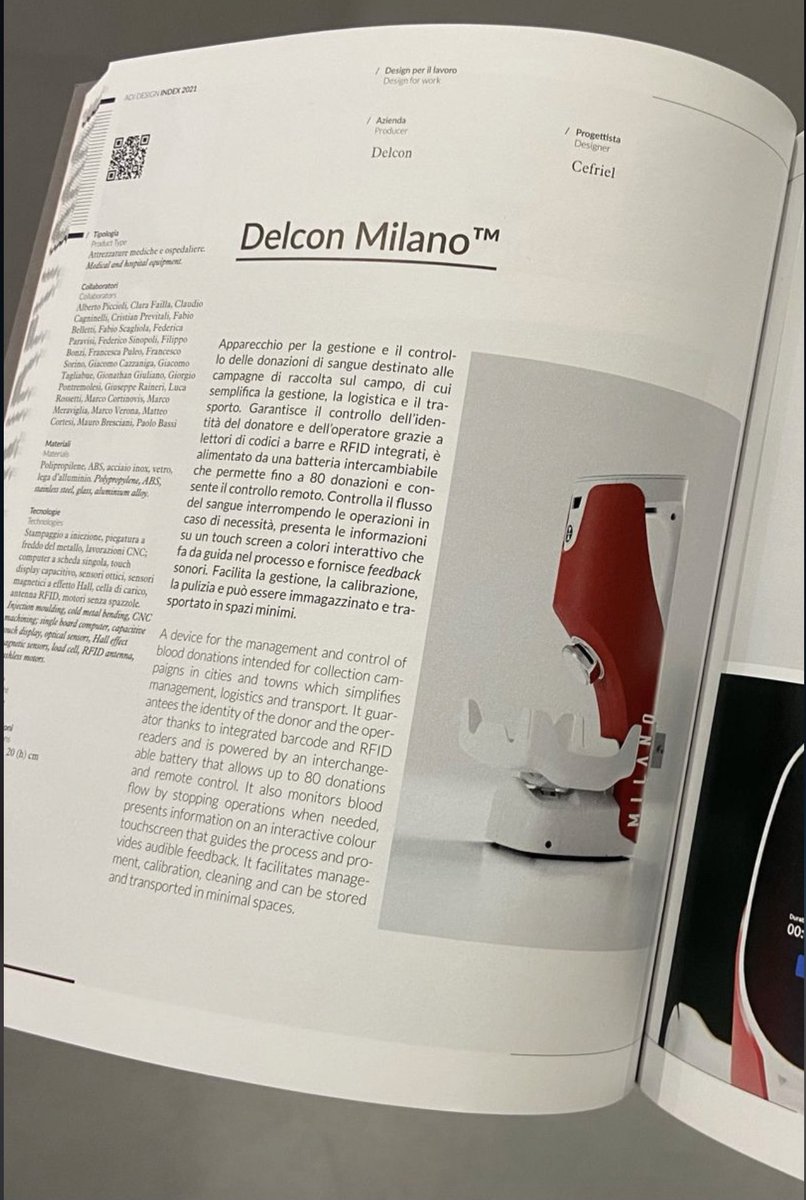 AlfonsoFuggetta's tweet photo. La bilancia Milano progettata da @cefriel per #delcon è stata selezionata per gli ADI Design Index 2021. Complimenti ai miei colleghi e ai bravissimi professionisti di Delcon.
P.S.: è il progetto che cito ne #ilpaeseinnovatore https://t.co/wztGDK59m5