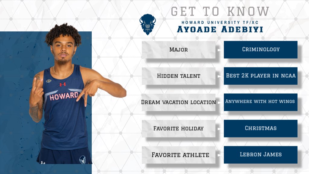 HUBisonTFXC's tweet photo. Meet Virginia Beach’s finest‼️
He’s had a stellar career at The Mecca and has his eyes set on being named All-MEAC this Friday https://t.co/1iFW8KMyV4