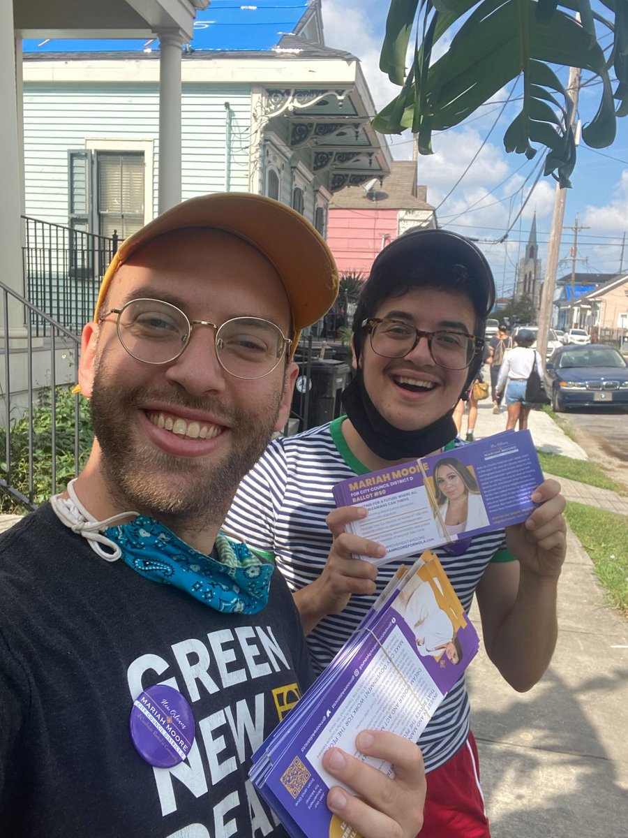 Thanks Elon and Ed for joining #TeamMariah last week! Want to join our #Movement4Moore? Visit the link in our bio to sign up to canvass.