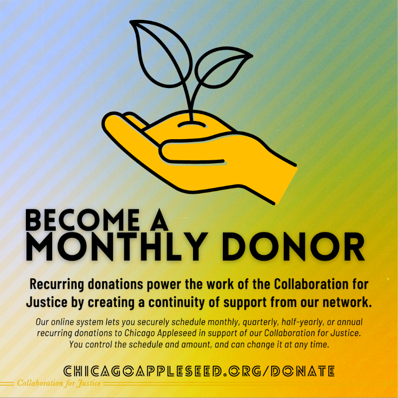 ChiAppleseed's tweet photo. In 2021, the #CollaborationForJustice and our coalition partners have made great strides toward a more accessible and less harmful legal system, but there's more work to be done.
Help support us as a monthly donor or Presidents' Circle member: https://t.co/lU4c9KwzXl https://t.co/ZMV0yIDzNJ