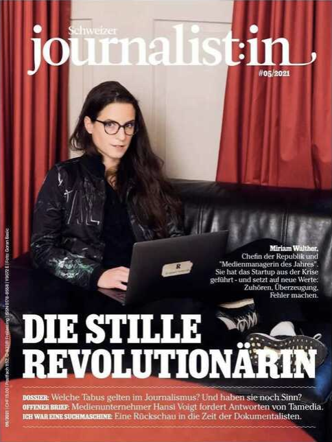 «Wenn wir über Management in der Medienbranche sprechen, müssen wir erst mal anerkennen: Da ist so vieles verkorkst und toxisch, dass die Menschen zu Recht misstrauisch sind.»

Herzliche Gratulation <a href="/KohnMiriam/">Miriam Walther Kohn</a> <a href="/RepublikMagazin/">Republik</a> zur Auszeichnung als «Medienmanagerin des Jahres»!