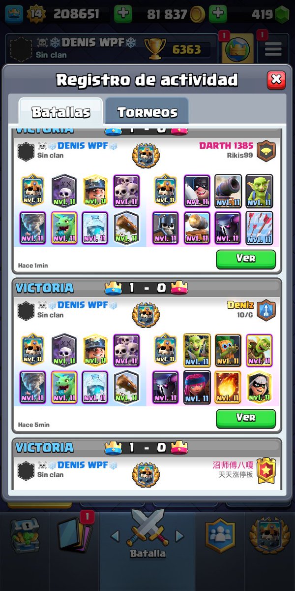 Malditos héroes jajaj llevo jugando Clash ya como seis horas jajajaja
<a href="/rick_c_official/">Rick C</a>  todo es tu culpa 🤗😅