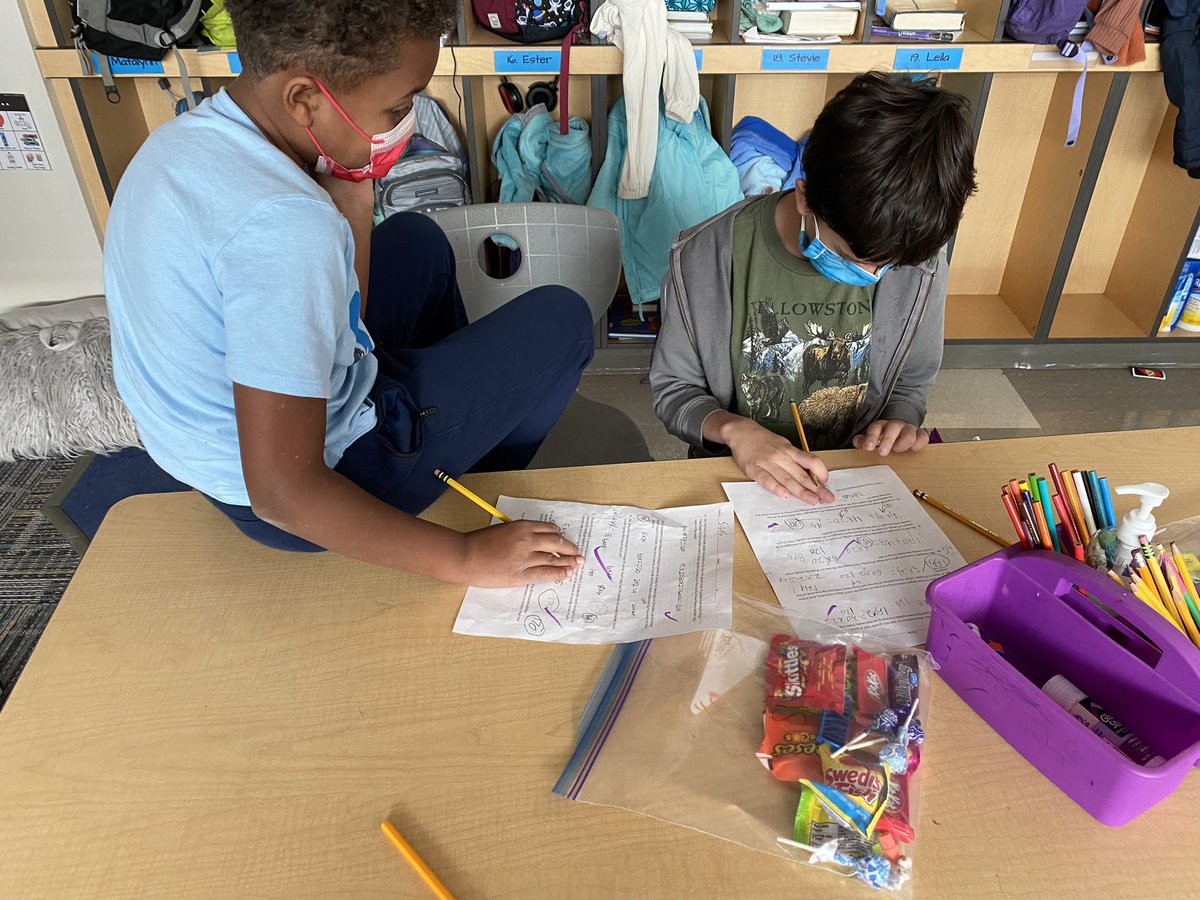 ms_peeples's tweet photo. Today, we did “Math Trick or Treat” where students solve a math problem and then “trick or treat” from the correlating bin! https://t.co/hbUE8KWdSD