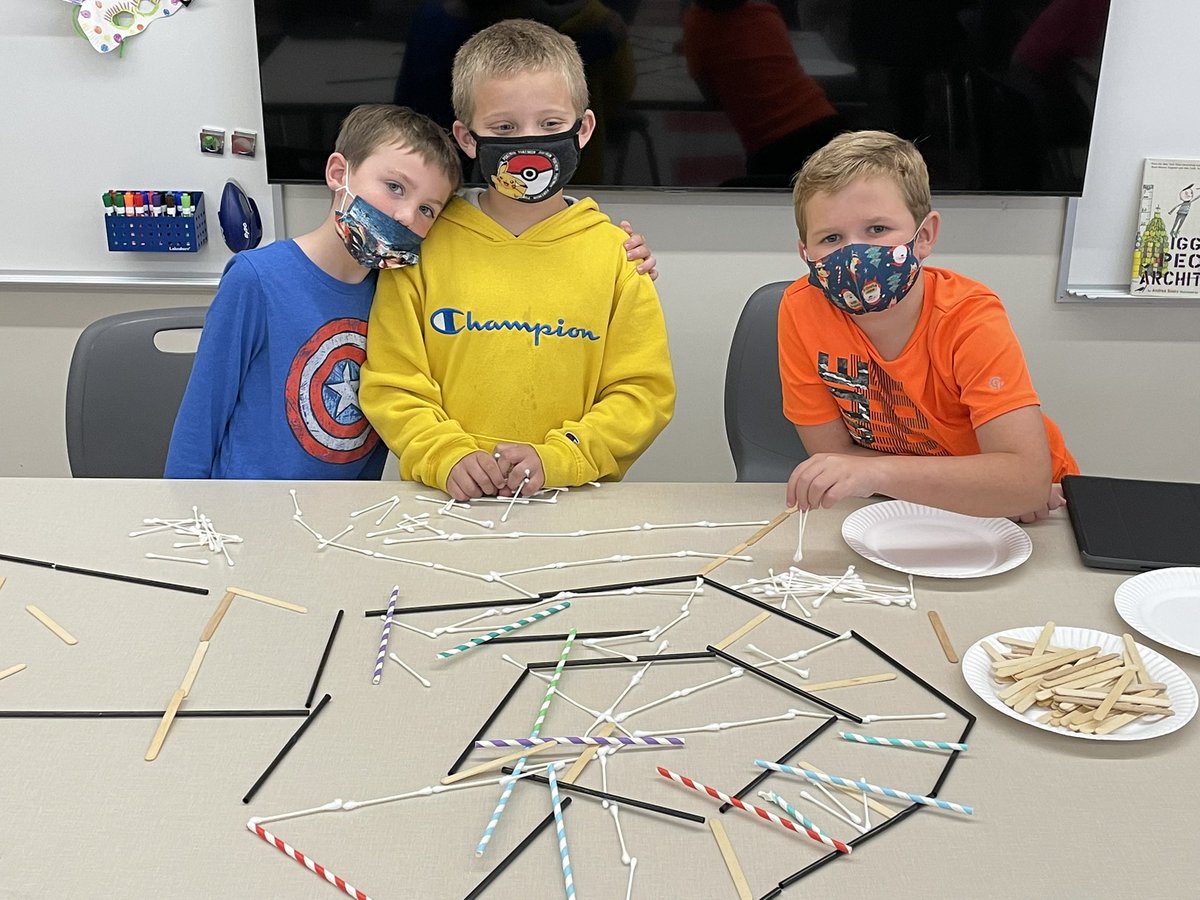 HHSTEM_kskladai's tweet photo. Halloween STEM is in full swing at @HH_Schools. Today at @CrookedBilletES Mrs. Meehanโs 1st grade class listened to stories about spiders and then worked together to make their own spiderwebs! #STEMeducation #elementaryengineering #HHSD #STEM2021 #halloweenstem https://t.co/lO5nQ8wAP9