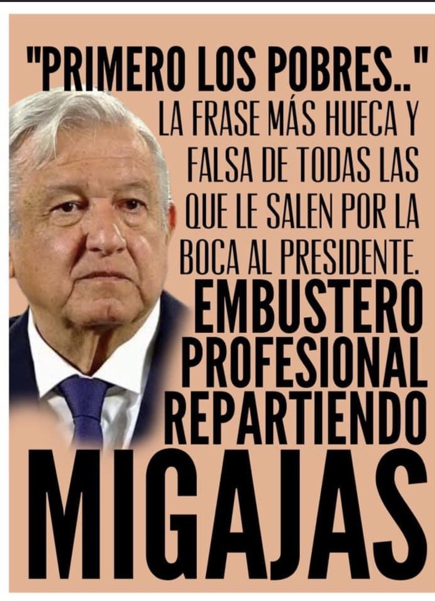 Cada día se desgasta su discurso. 
Nos acercamos a un precipicio al que te orilla el populismo.
#RevoluciindelIntelecto