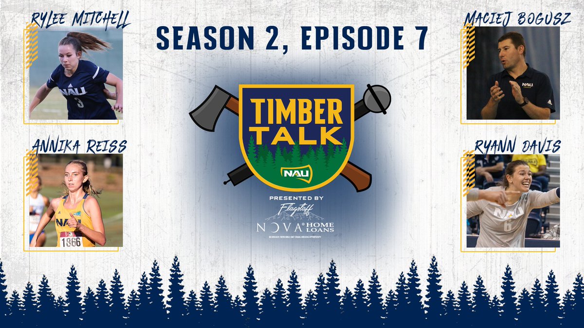 NAUAthletics's tweet photo. Tune in to tonight's episode of Timber Talk presented by @thegaleteam to hear from @NAUMensTennis Head Coach Maciej Bogusz, @NAUWomensSoccer Rylee Mitchell, @NAUTrackFieldXC Annika Reiss, and @NAUVolleyball Ryann Davis.

The episode goes live at 6pm.
@thegaleteam https://t.co/C91Z6yrQZ2