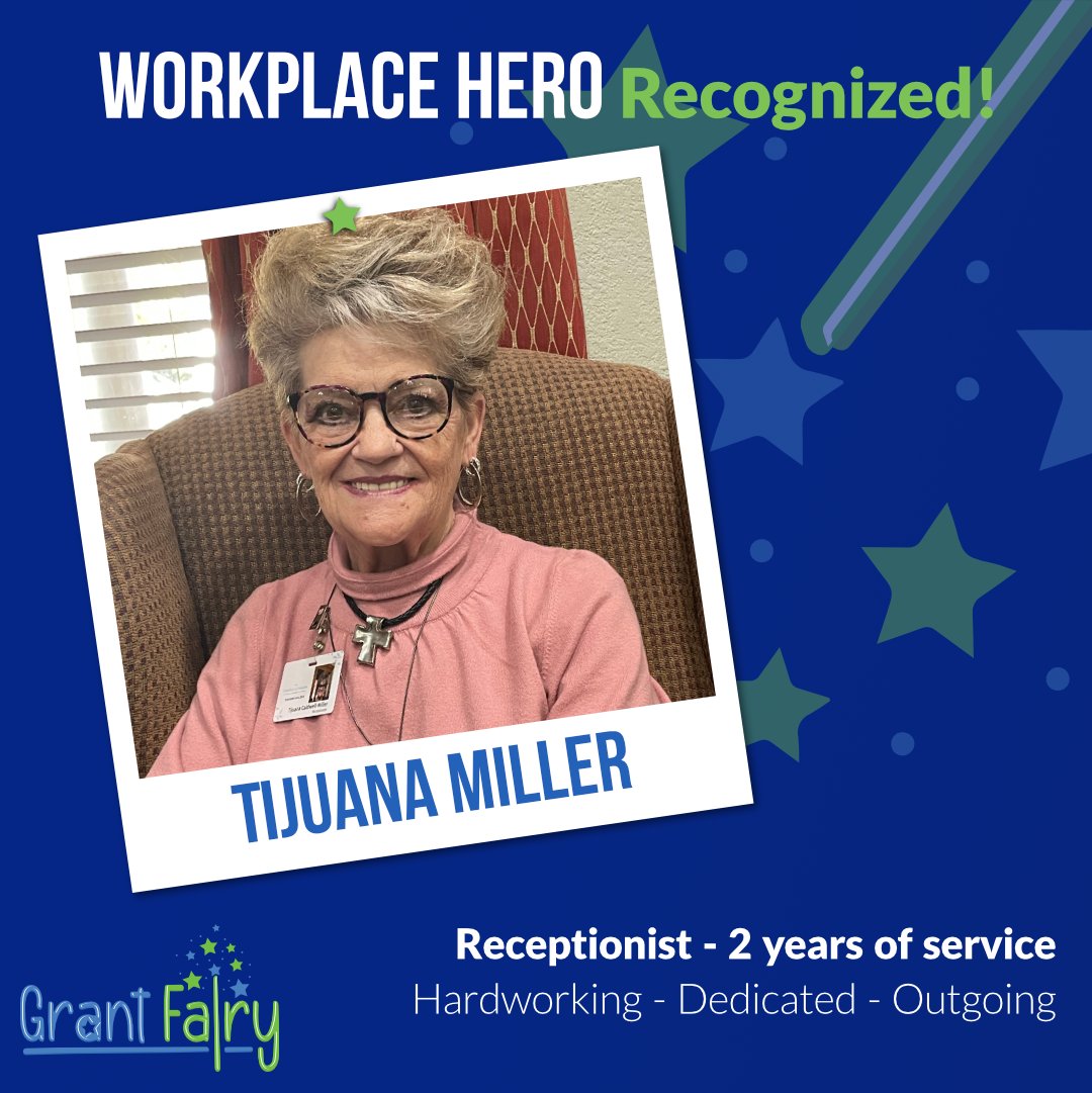 GrantFairyTX's tweet photo. 2021 WORKPLACE HERO AWARD WINNER ⭐

Thank you, Tijuana, for making our community a better place 💚 tap the heart to show appreciation for all workplace heroes!

Learn more about why Tijuana was nominated or nominate your own workplace hero by visiting our site (link in bio). https://t.co/9KuYB5r8fj