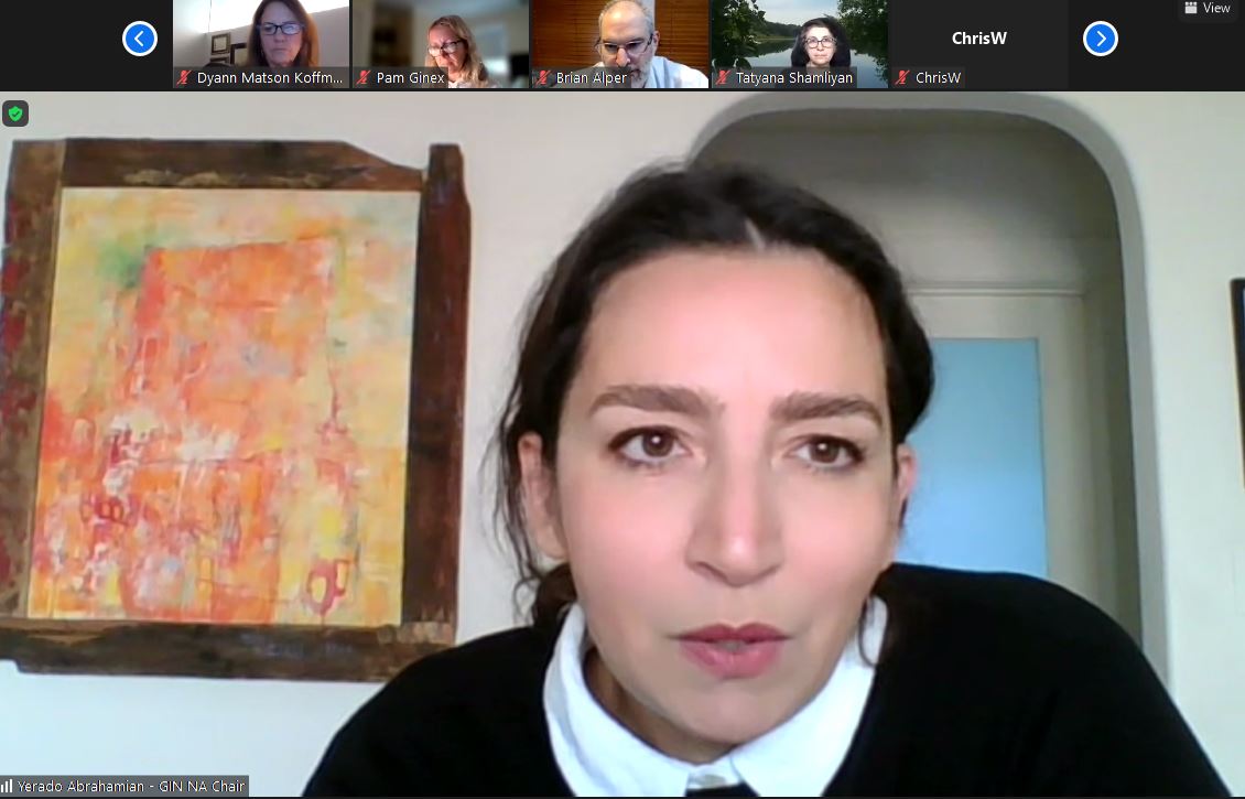 gin_member's tweet photo. Time now for our @GuidelinesNA meeting chaired by Yerado Abrahamian discussing plans and priorities for the future.

#GIN2021Online https://t.co/K7RPbd4cUL