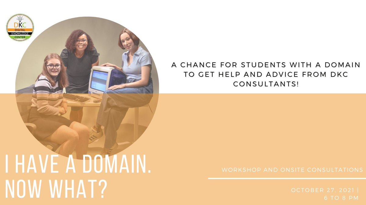 umwdkc's tweet photo. ❗Tonight is the night❗
Come attend the DKC's first ever workshop, "I have a domain now what?". It is in HCC room 407 from 6 to 8 pm! https://t.co/vgHTbZodim