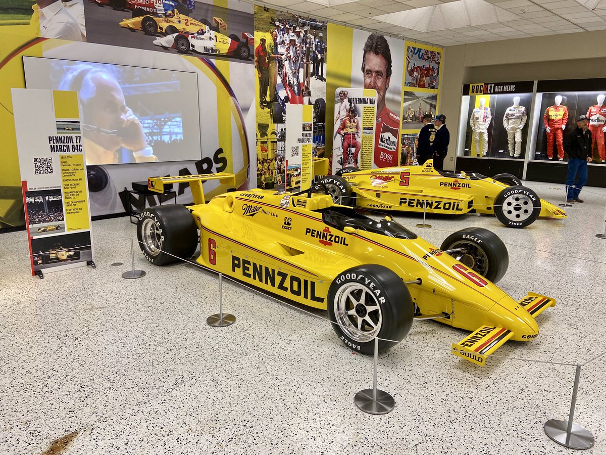 JeffreyStroebel's tweet photo. A visit to @IMSMuseum is a must when visiting Indy. Always something new to learn from the great guides such as Larry and Eric. #rocketrickmears exhibit https://t.co/ET9EKsYuaa