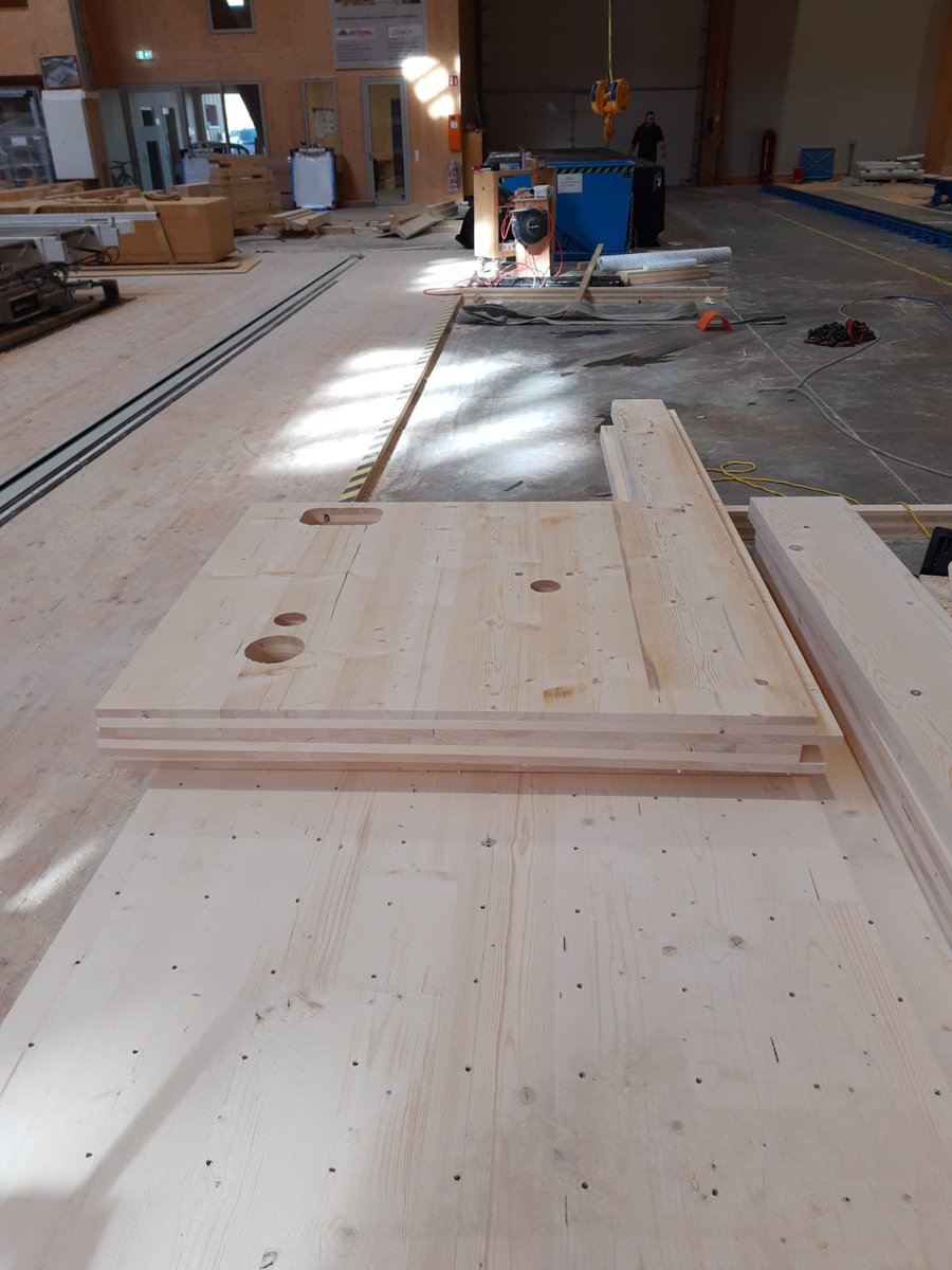 woodyshousing's tweet photo. What a day! 
Check, check, double check. Prepared. Ready, steady, go! Production has started. Don't stop me now 😉👍💪
#WOODYyourCITY #affordablehousing #timbermodule #timberconstruction #timbercentury #houtbouw #houtmodulebouw #holzmodulbau https://t.co/5Vk3WtfkdJ