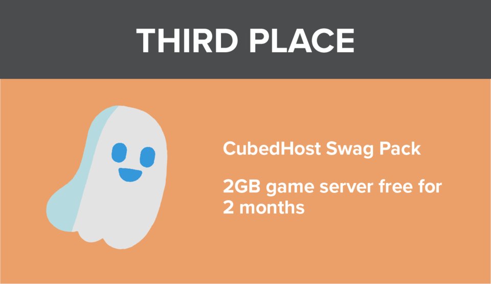 🧡 THERE'S STILL TIME TO WIN !! 🧡 

🏆 Our Halloween-themed Minecraft build contest ends Oct. 31! Submit media to halloween@cubedhost.com 🧡 🎃