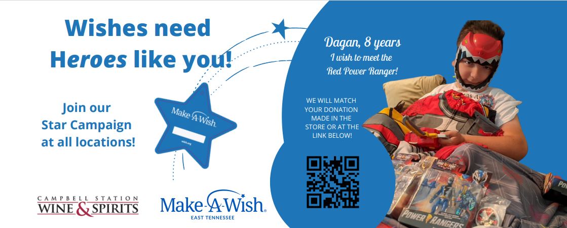 CSWineandSpirit's tweet photo. Help us make a wish come true! 🌟
For the month of October we will match your donations up to $5,000!!
Click here to donate: https://t.co/79FuV8SCvE https://t.co/UCZrIwOYwA