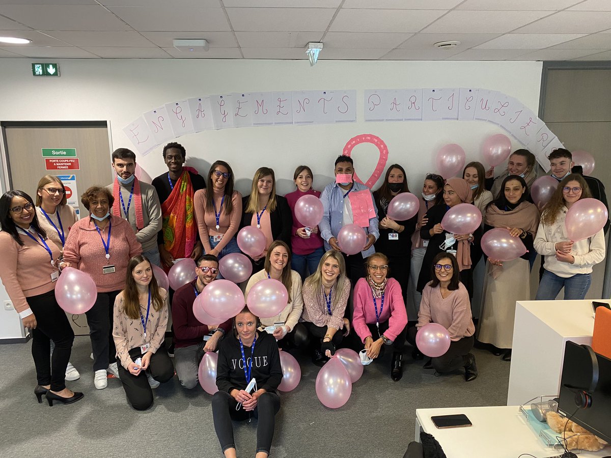 Les équipes Engagements Particuliers <a href="/AXAFrance/">AXA France</a> de Wasquehal soutiennent #AXAOctobreRose #AXAAtoutCoeur 🎀
