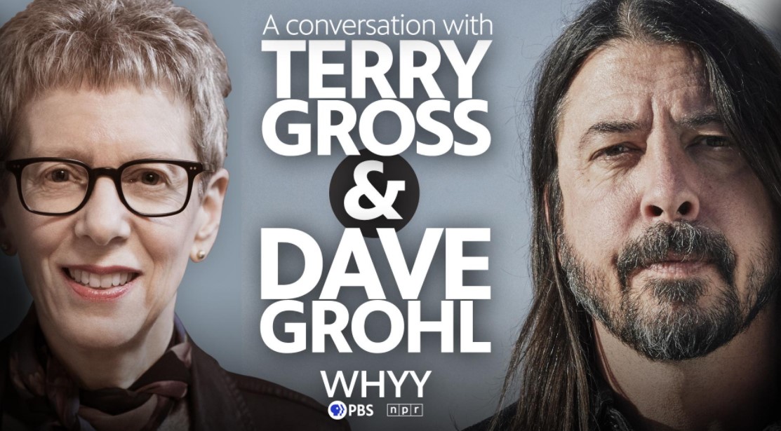 nprfreshair's tweet photo. .@whyy is thrilled to present a live conversation between Terry Gross and @foofighters' Dave Grohl. 
Get tickets here: https://t.co/zjXn3t6Gbv https://t.co/3YZh6TdQb2
