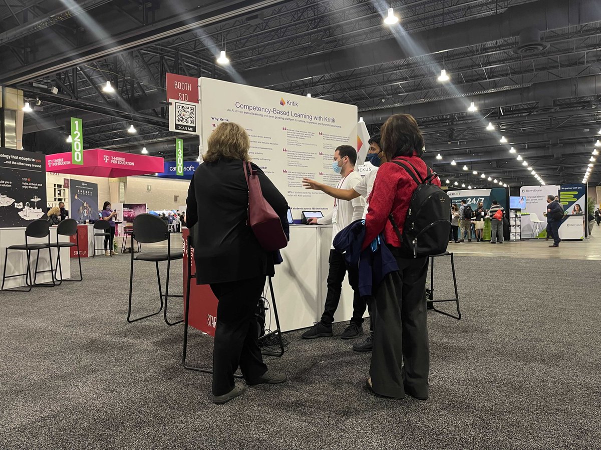 KritikHQ's tweet photo. Mohsen, Carine and Jon are getting things started for Kritik at EDUCAUSE 2021!
Visit us at Booth S10!
https://t.co/oF8dKQWNnh
#EDU21 @educause https://t.co/HJjjtRHvUZ