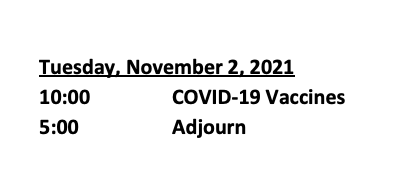 HelenBranswell's tweet photo. The draft agenda for next week's #ACIP meeting is up. No surprise: Tuesday is about Covid vaccines. (Read: Pfizer's pediatric vaccine.)
If/when ACIP recommends the vaccine &amp; CDC Director Walensky signs off, kids 5 to 11 can start to be vaccinated. https://t.co/gNj9B7XXZs https://t.co/9u8AKtgSoA