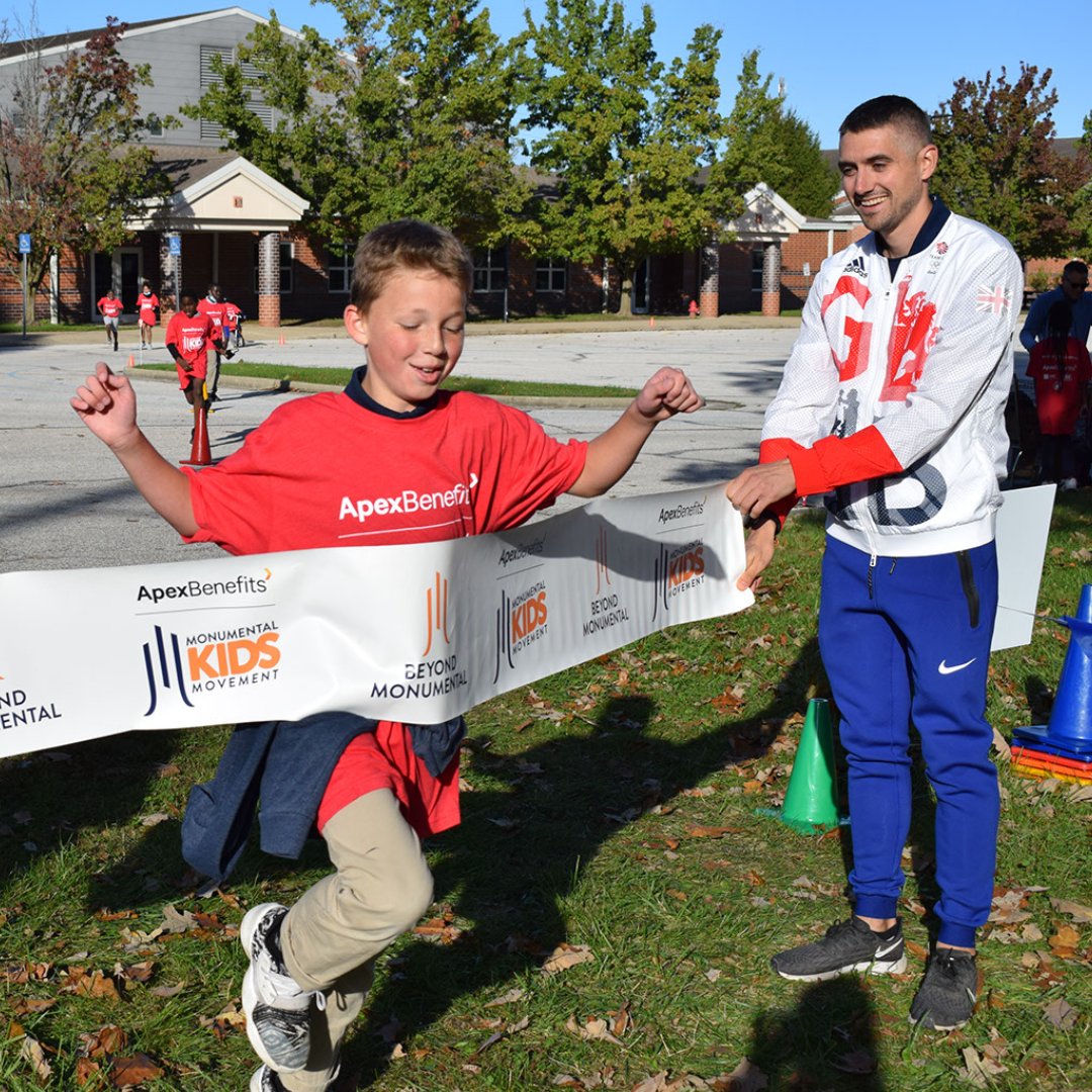 indymonumental's tweet photo. The Beyond Monumental team, @newshoeday and @ApexBenefits came out to support @PikeSchools Fishback Creek Public Academy as student in the Apex Benefits Monumental Kids Movement graduated the program for the school year! Give a big round of applause to these students! https://t.co/SCQpeSvblj