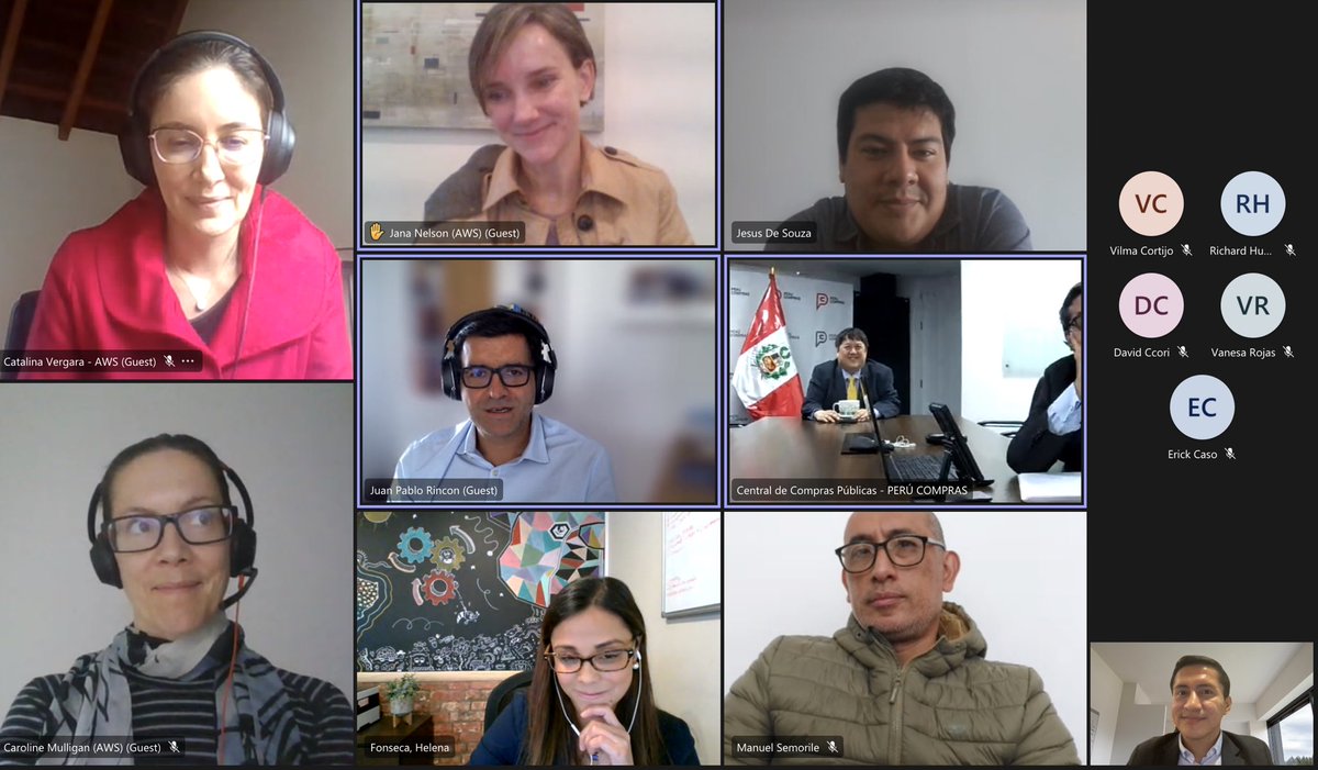 red_ricg's tweet image. Compartiendo espacios de colaboración y cooperación, junto con @awscloud y @Peru_Compras 🇵🇪, sobre la plataforma de servicios en la nube y experiencia de UK 🇬🇧 @OEA_GestionPub @OEA_oficial