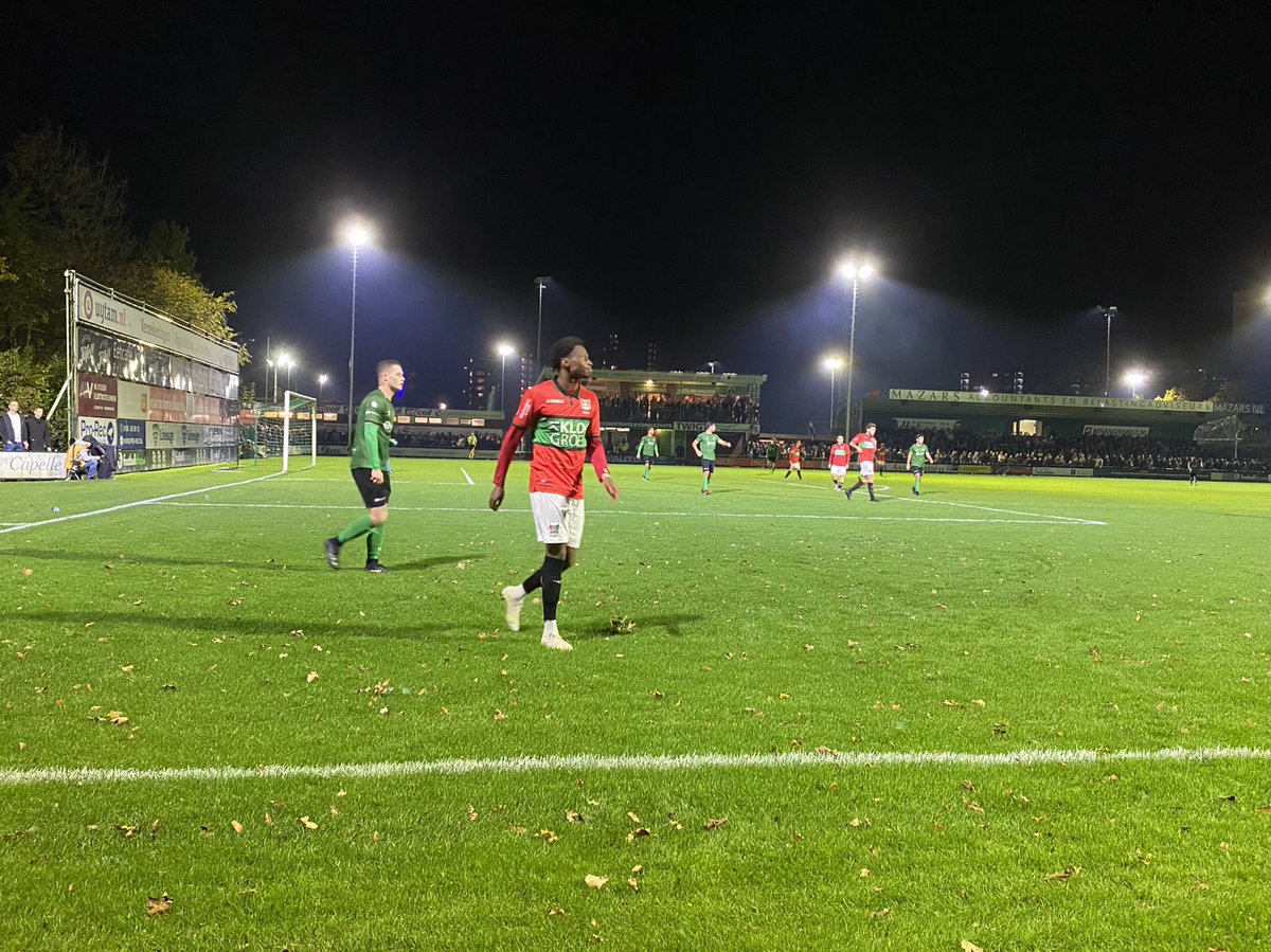 NEC_QAC's tweet photo. 0-2 halverwege de wedstrijd bij vv Capelle - NEC. Volle bak hier, mooi sportpark, prima potje zo⦠#capNEC https://t.co/J8bpy5Ty51