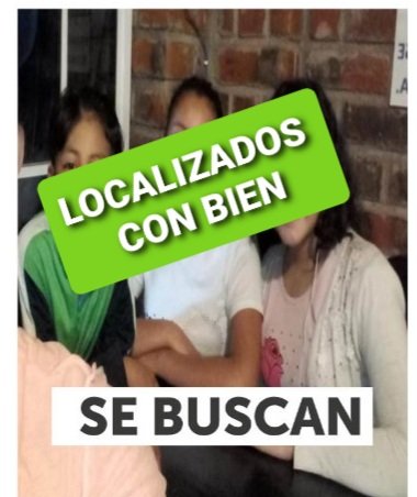 DesaparecidosSV's tweet photo. Localizadas con bien. Gracias a Dios y a sus RT. https://t.co/CSjkMj5atm