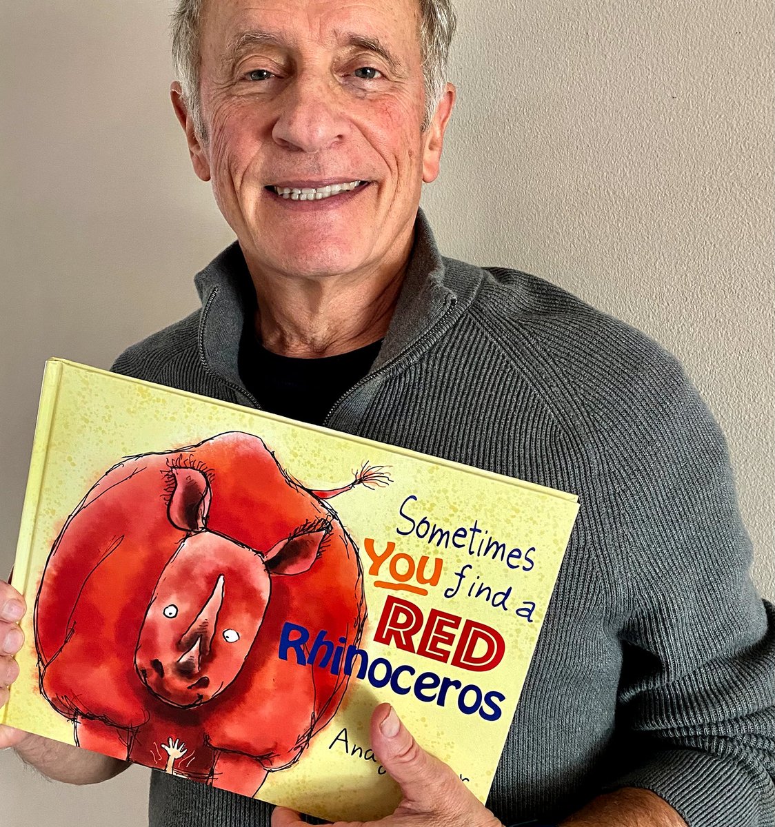 Received 1st copy of Red Rhino today! ⁦#kidlitart⁩ ⁦#KidLitArtists⁩ ⁦#childrensbookil⁩ #kidshumor #childrensbooks ⁦<a href="/EastWestLit/">East West Literary</a>⁩