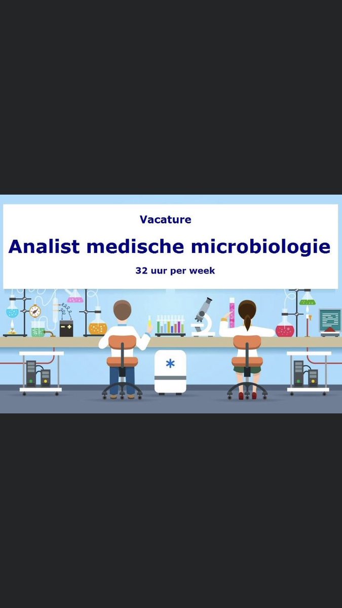Wij zijn op zoek naar een analist medische microbiologie! Heb jij een afgeronde HLO-opleiding met specialisatie microbiologie en ben je op zoek naar een nieuwe uitdagende functie? Bekijk dan deze vacature op onze website: bit.ly/3jJIVtM