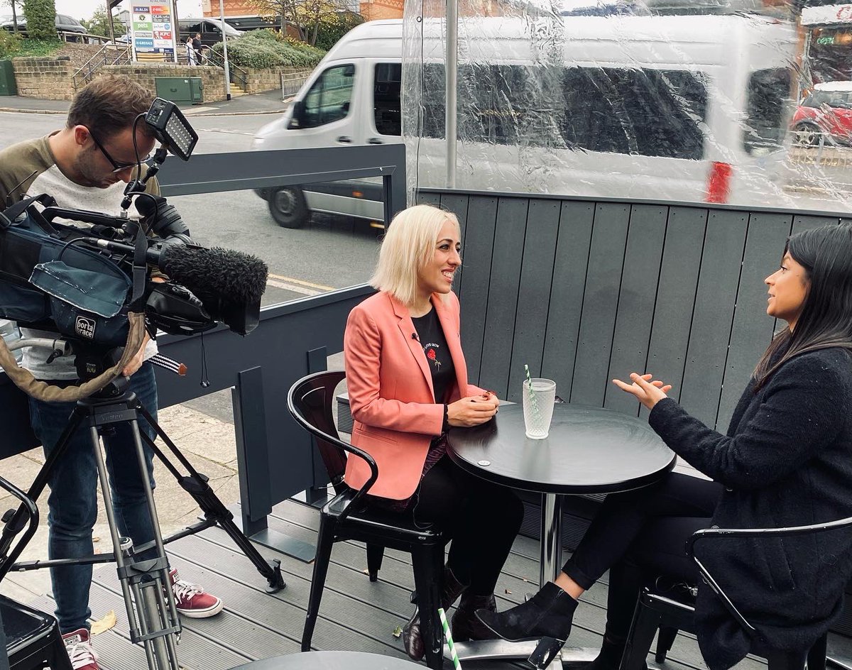 mirandaarieh's tweet photo. Filming for @itvnews , speaking our about #spiking ❤️
#GirlsNightIn is a movement not only to raise awareness of spiking experiences like the one I had, but to create change &amp; make the bars and clubs pay attention so that they do the same!🍹❤️
ITV National news &amp; news at 10 x https://t.co/Lhjh231VSm