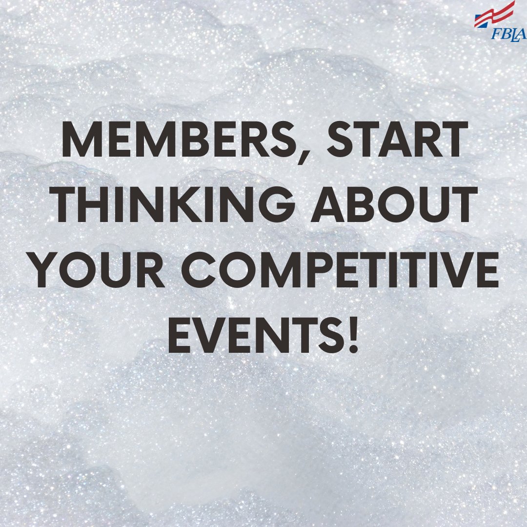 VAFBLA's tweet photo. Make sure you choose a competitive event you are interested in, can't wait to see what you all accomplish!

#FBLAPBL #VAFBLA https://t.co/OUrl8irBuy