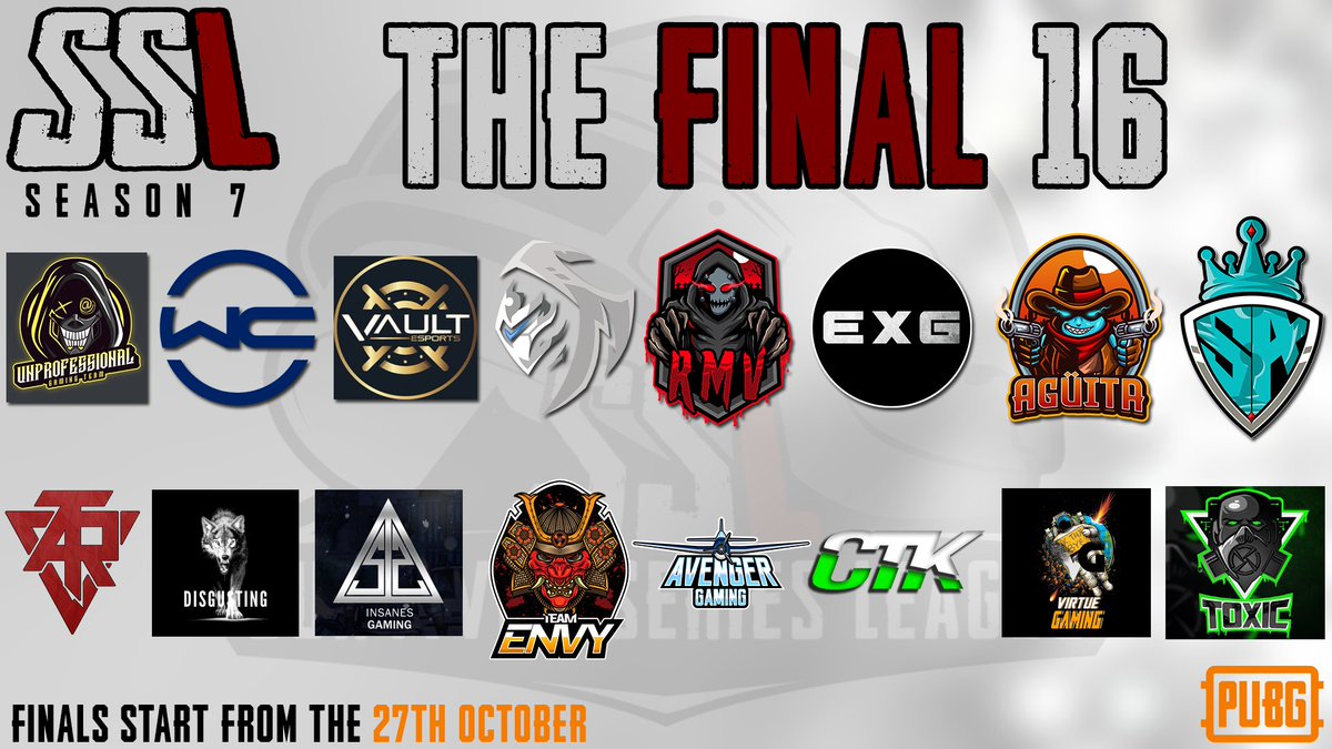 Day 1 of 4 of our top 16 finals are now live! 🔴

Join us for the start of game two as we find out who will be No.1 after Day 1! 

With our host @CcExclusives !📺🎙

#BecomeAChampion #SSL 

Twitch.tv/SSL_PUBG 

<a href="/TwireGG_PUBG/">Twire PUBG</a> <a href="/PUBG_EU/">PUBG: BATTLEGROUNDS Europe</a>