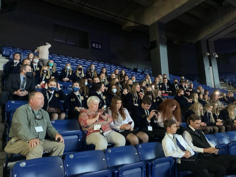 FFAMcCook's tweet photo. Opening session for the 94th National FFA #ffarocks #ffa21 https://t.co/JkHOfzVkPY