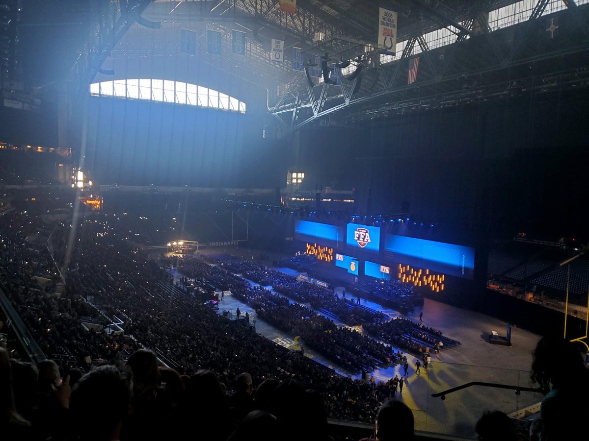 FFAMcCook's tweet photo. Opening session for the 94th National FFA #ffarocks #ffa21 https://t.co/JkHOfzVkPY