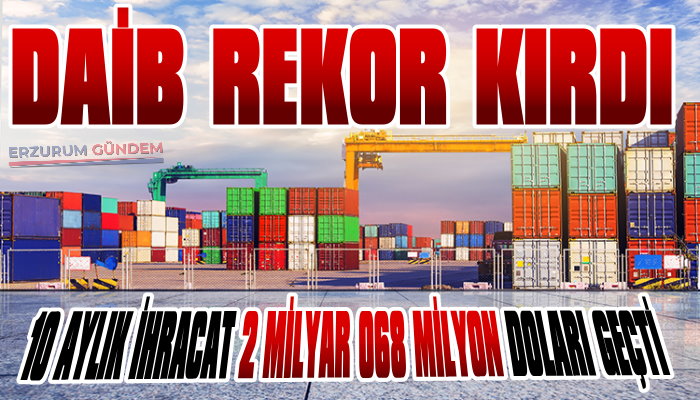 DAİB'den İhracat Rekoru
erzurumgundem.com/daib-den-ihrac… <a href="/ethemtanriver/">Ethem Tanrıver</a> 

#DoğuAnadoluİhracatçılarBirliği #DAİB #EthemTanrıver #Erzurum #İhracat #ErzurumEkonomi #DoğuAnadolu #ErzurumSonDakika #ErzurumHaberleri #İhracatHaberleri