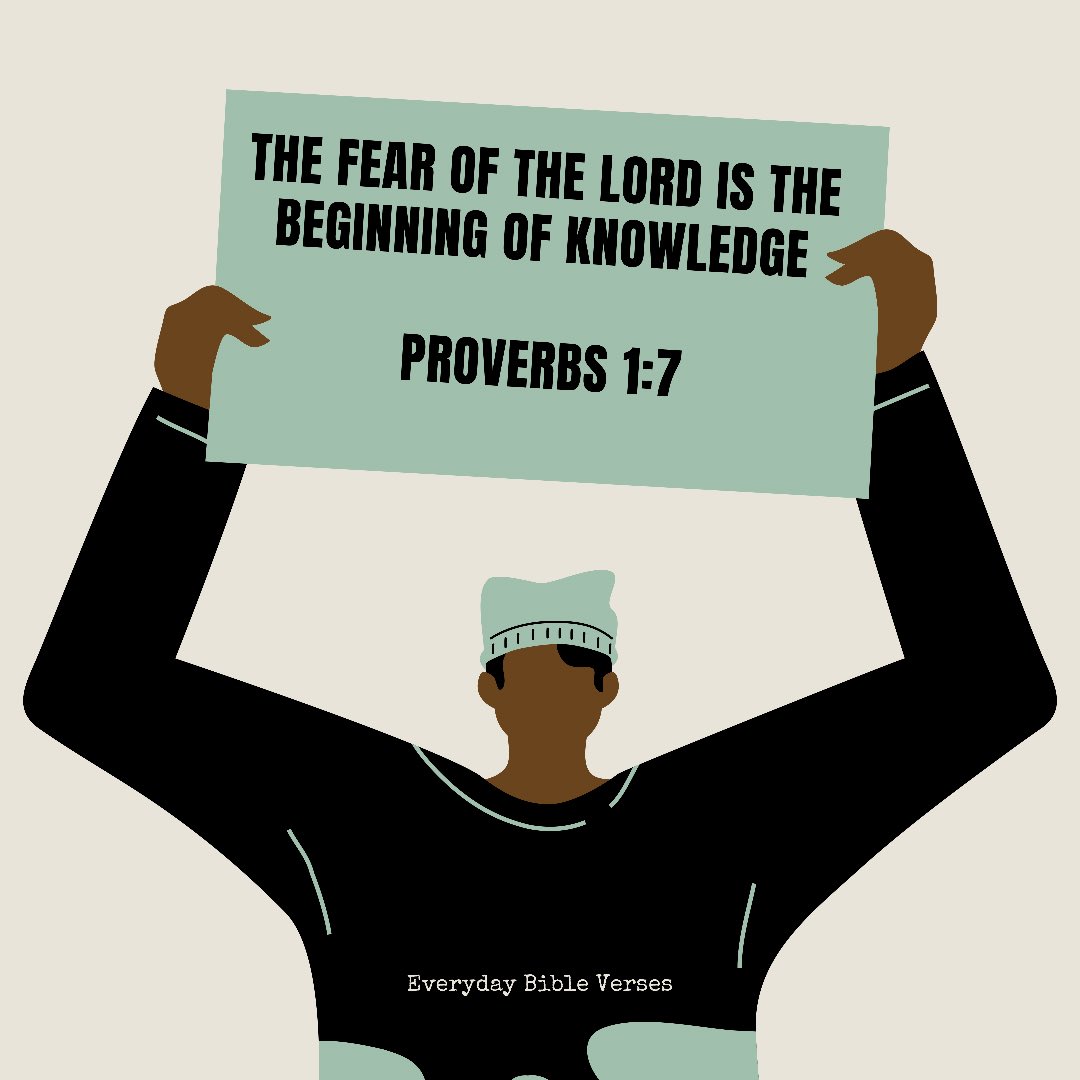EverydayBibleV's tweet photo. Proverbs 1:7 #EverydayBibleVerses https://t.co/LFaBenM3X7