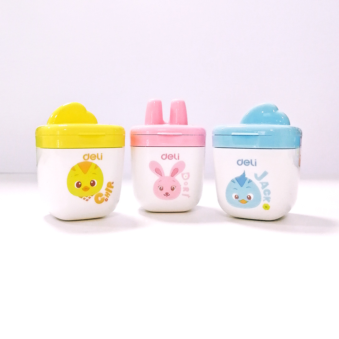 GrafiteBS's tweet photo. Temperini con serbatoio a un foro, decorati con simpatici cuccioli in stile kawaii. Disponibili in tre colori: l'uccellino azzurro Jack, il pulcino giallo Chip e la coniglietta rosa Dori. Perfetti per rallegrare ogni astuccio, scrivania o banco di scuola. https://t.co/31FNWgo2ec https://t.co/R9LqqK12uq