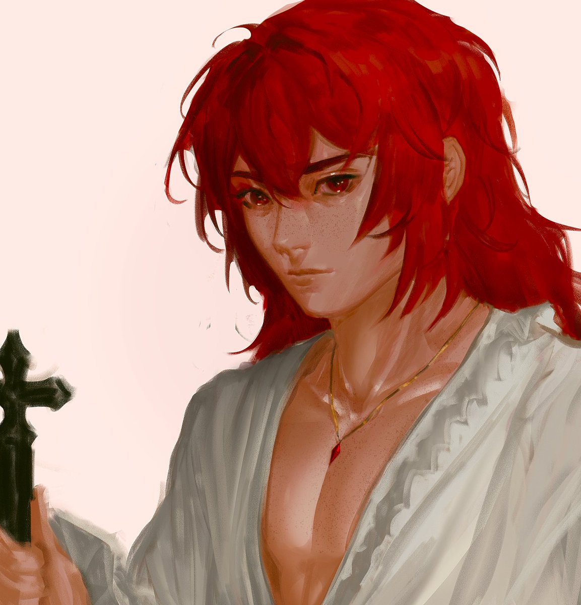 _mmmairon_'s tweet photo. he still doesn’t let Adelinde brush his hair 

#diluc #genshin #原神 https://t.co/7DAYjAz6nj