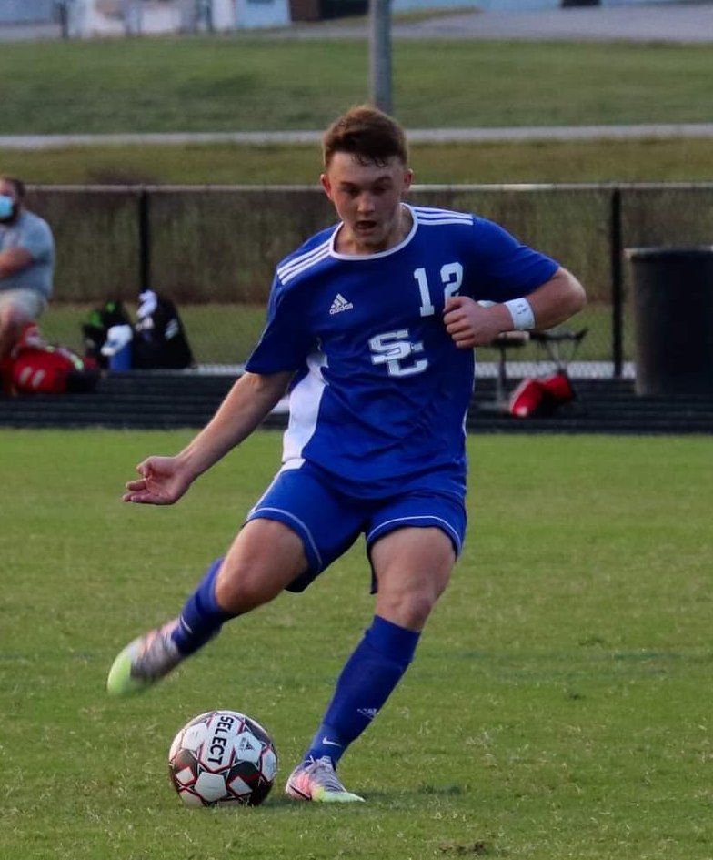 SCHSBoysoccer21's tweet photo. Congratulations to Junior Forward Tyler Lester for being selected All-State Honorable Mention. https://t.co/mTBXyhYAOW