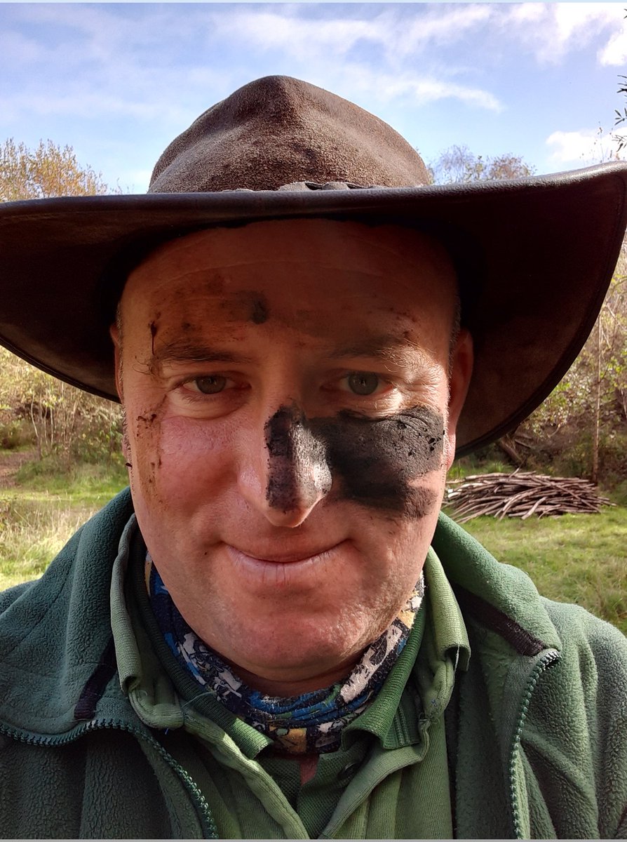 JimDay22857614's tweet photo. #WildDayOut clay & charcoal camouflage "face paint" a big hit with (almost) everyone pre-tracking & stalking games, but, as always, a bigger hit with some more than others! https://t.co/r0eCWrZS1E