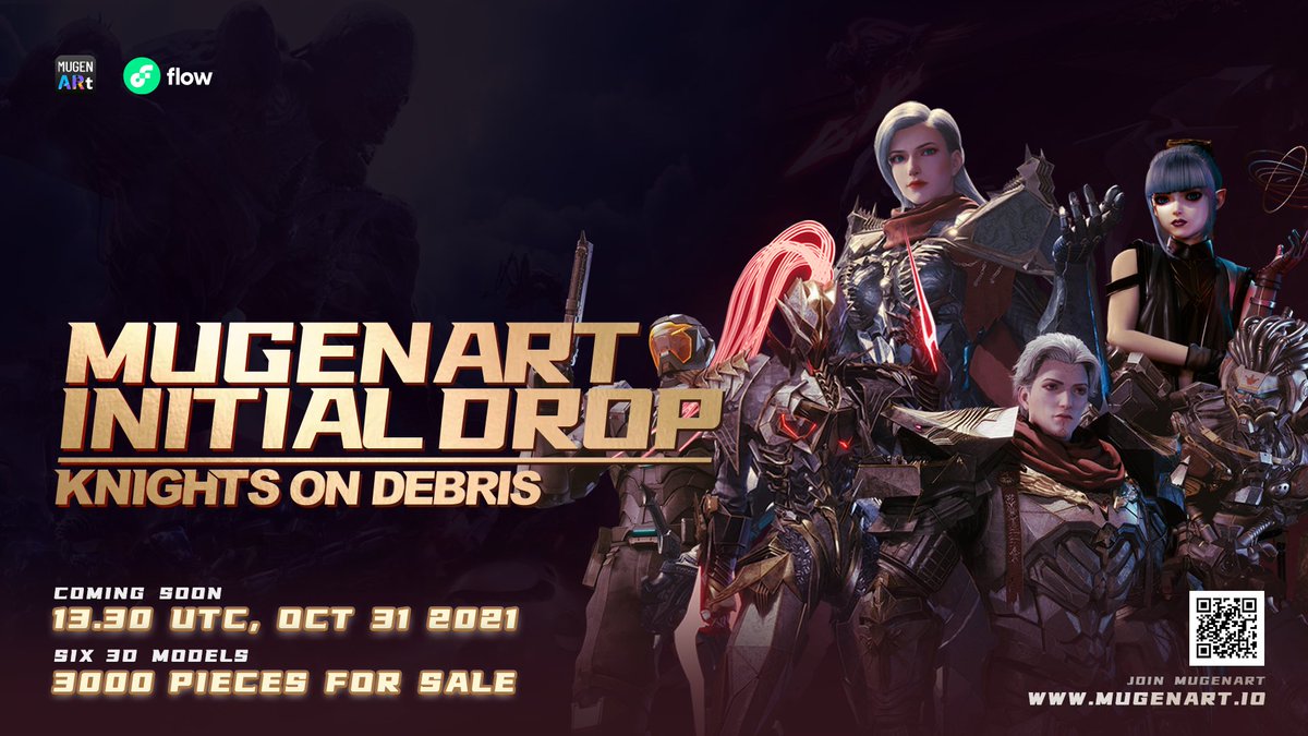 Mugen ARt initial drop on <a href="/flow_blockchain/">Flow.com</a> is scheduled on 13.30 UTC, Oct 31.

Here comes our whitelist registration for early birds. Fill out a simple form and get qualified as our seed user for special bonus.

mugenart.typeform.com/whitelist

<a href="/flowverse_/">Flowverse 🌊 - Discover Flow Blockchain</a> <a href="/dapperlabs/">Dapper Labs</a> <a href="/roham/">roham</a> 
#MugenARt