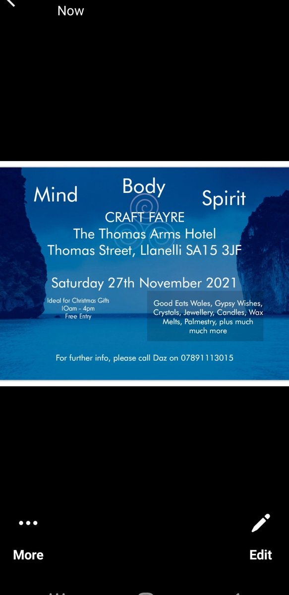 Craft Fayre 
Saturday 27th November 
Great for those your Christmas Presents or why not Treat Yourself #Llanelli