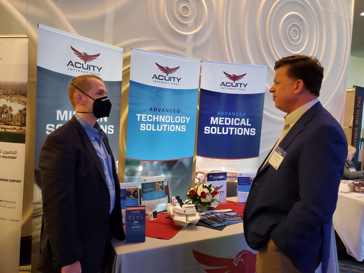 StabilityOps's tweet photo. Working. Networking. We're doing it all at the #ISOASummit. And we couldn't do any of it without our amazing sponsors. Thank you!

📷: @PAE_Company @Vectrus @Acuity @The Khudairi Group https://t.co/9vsmvRy00j