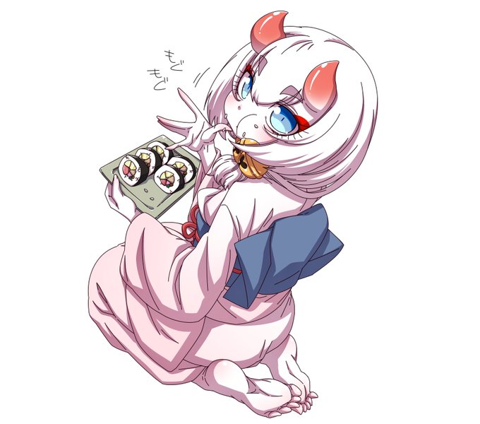 #このタグを見た人がツノ生えた創作キャラ貼ってくれる鬼嫁のトウキさん 