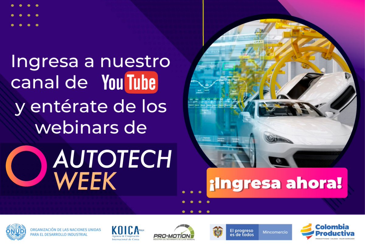Ahora podrás encontrar todas las grabaciones de los webinars de la Autotech Week en nuestro canal de YouTube y conocer sobre las macrotendencias de la industria automotriz.
📌 youtu.be/aIzQUPcl9e8