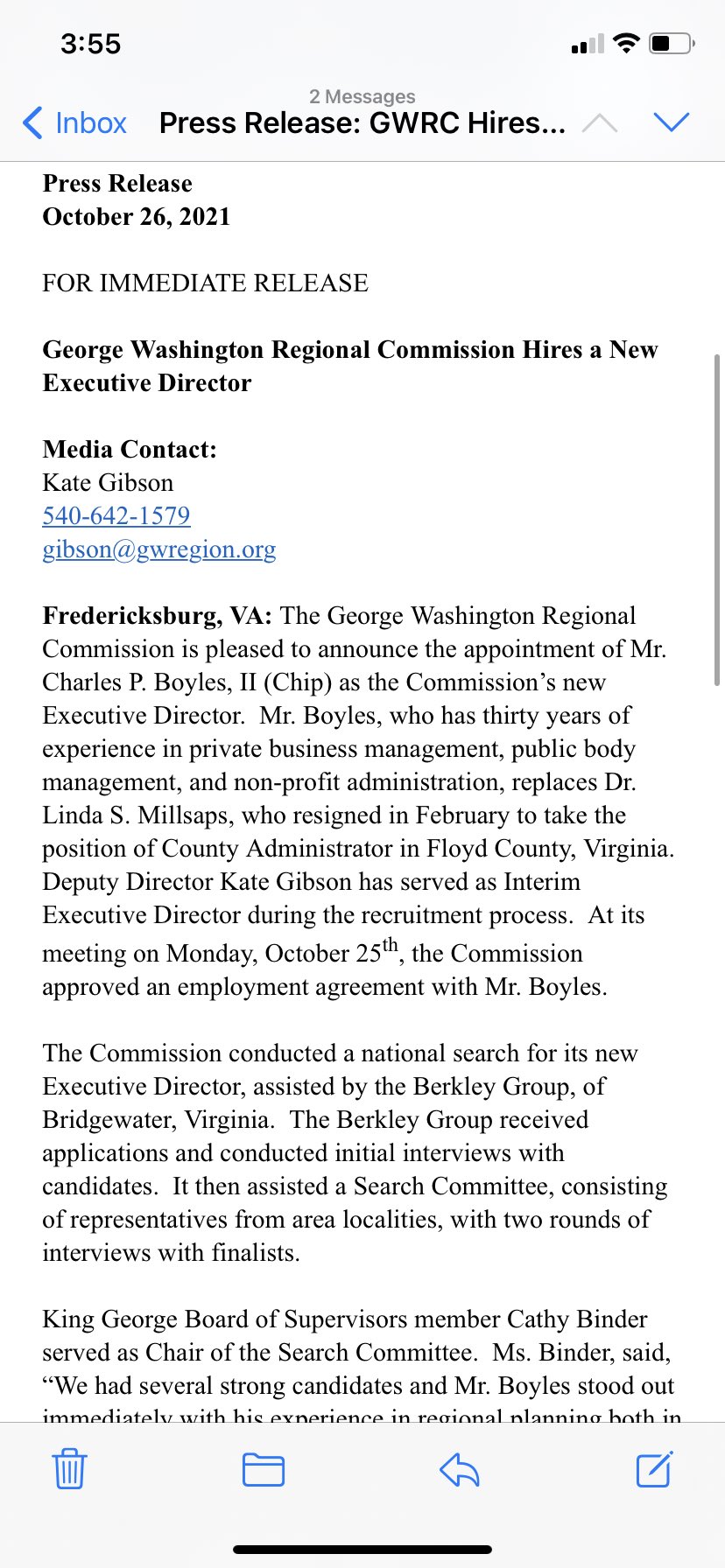 Ginny Bixby on Twitter: "BREAKING: Chip Boyles has been hired by the
