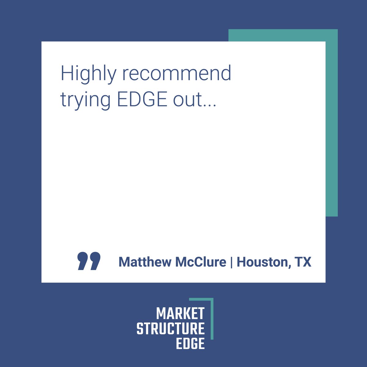 EdgeStructure's tweet image. Are you ready to make a greater return on your trading?! Try Market Structure EDGE for FREE with our 14-day trial and start making a 15% return like our subscriber, Matthew. 

app.marketstructureedge.com/Trial?_ga=2.97…

#marketstructureedge #individualstocks #trader #testimonial #investment #stocks