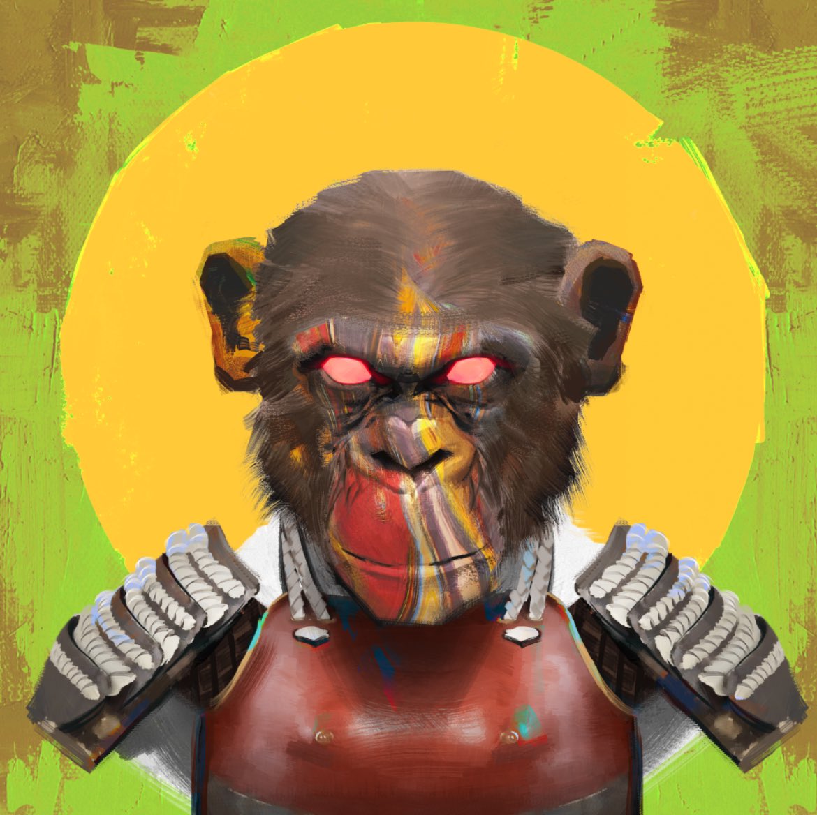 Check this out, amazing art! <a href="/angryapearmy/">Angry Ape Army</a> discord.com/invite/dJ5ZJJ4…