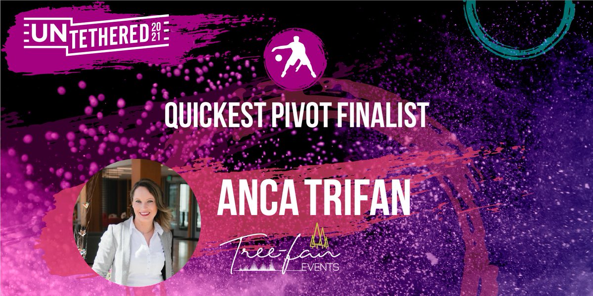 How does it feel to be a finalist Anca Trifan?! Great job making it to the finals of the #UNTETHERED2021 awards for the 'quickest pivot'. We can't wait to see what you'll do next! Voting opens soon, register here to participate: hubs.li/H0-9hKd0