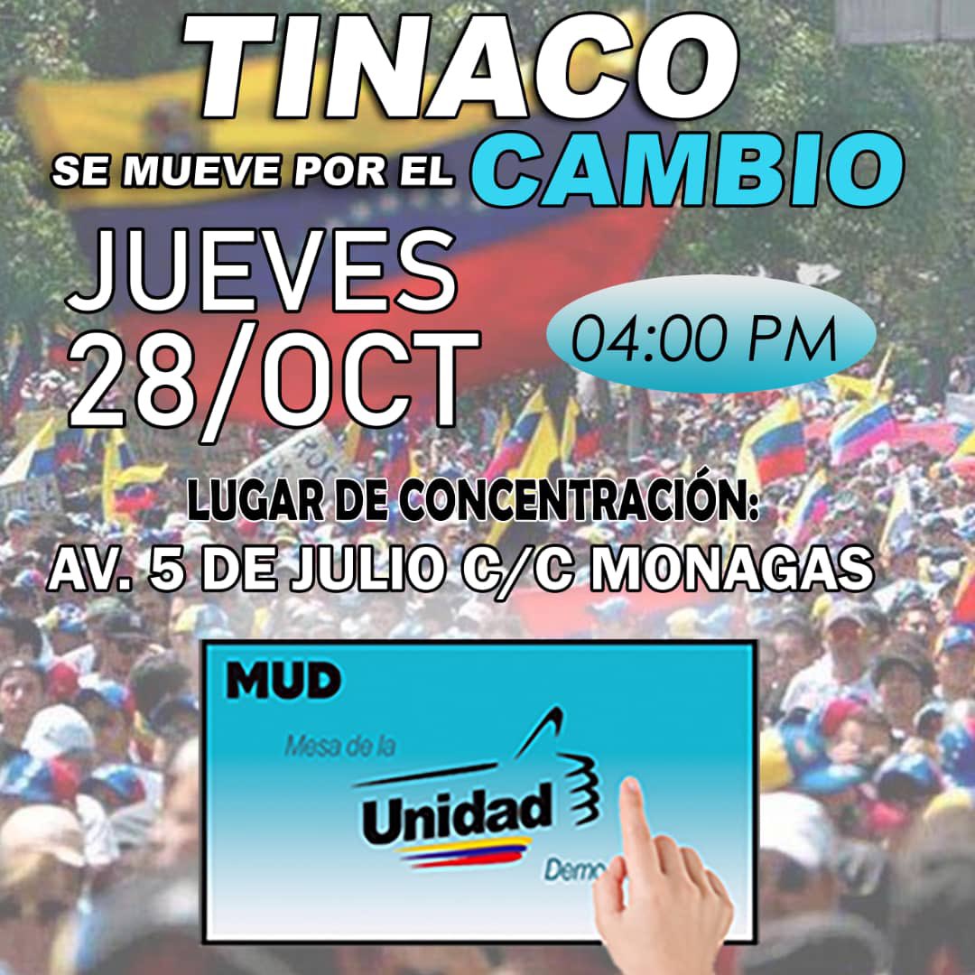 Vamos Tinaco por amor a Venezuela!!
